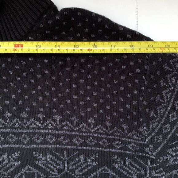 NORTHWEST Mens Fair Isle Mock Neck Sweater Size2XL - Picture 8 of 13